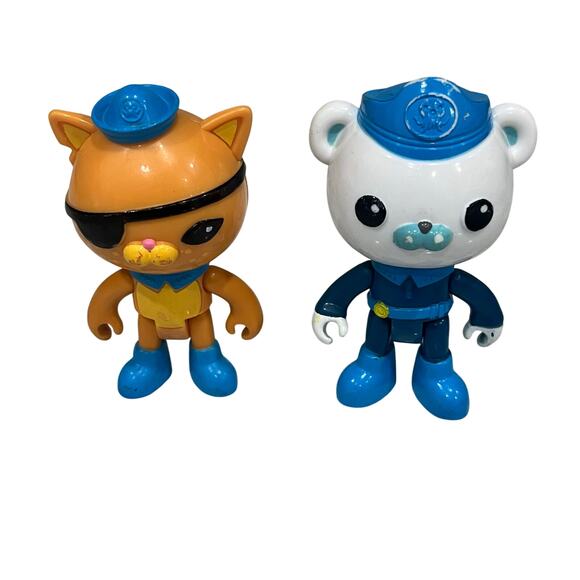 Octonauts Kwazii And Captain Barnacles Action Figures - Picture 1 of 5